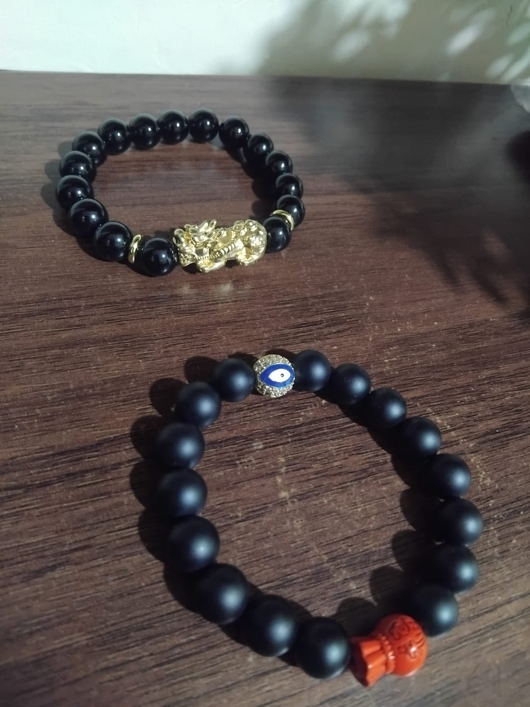 Customer photo review of Matte Black Onyx with Money Bag Cinnabar for Protection-Prosperity-Wealth-Success