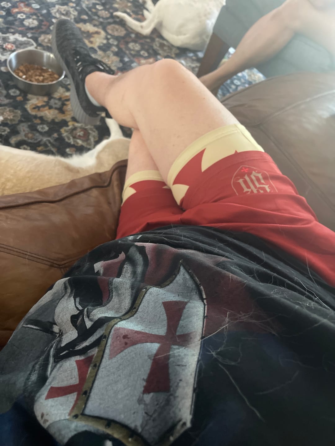 Customer photo review of Crusader Cross Performance Shorts