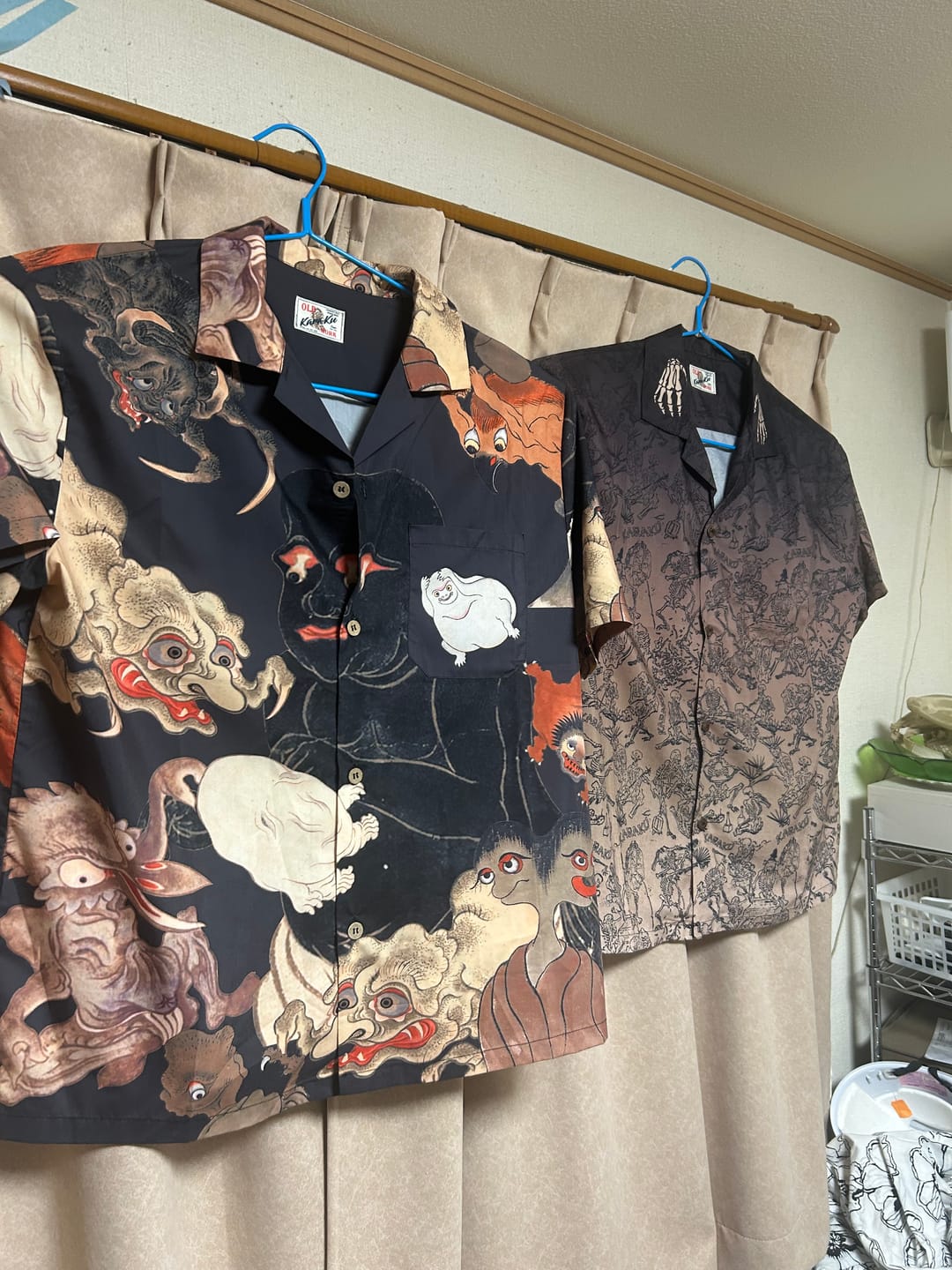 Customer photo review of 江戸時代「妖怪尽くし図鑑」浮世絵アロハシャツ