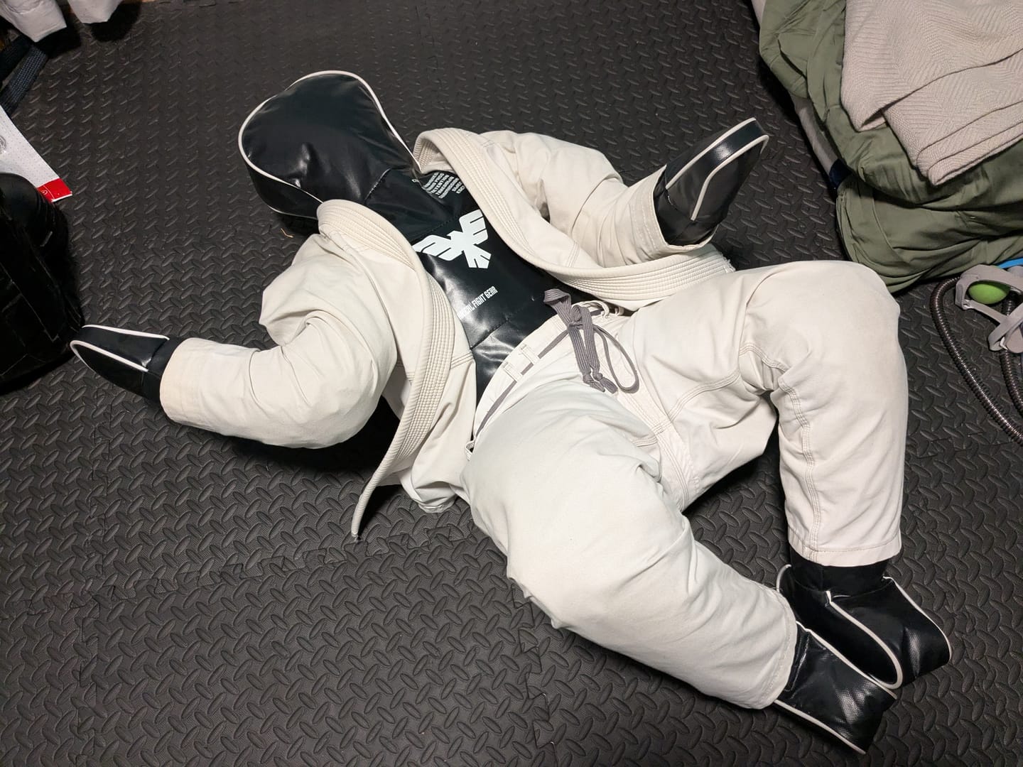 Customer photo review of Adults Essential BJJ Grappling Dummy – 5'7" (170 cm), Unfilled