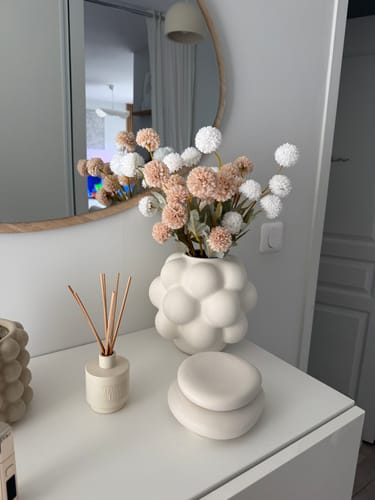 Customer photo review of Fleur de Kiku - Beige Mélange (10 tiges/ 50 pompons)