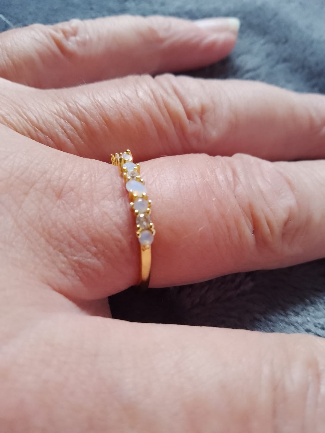 Customer photo review of Rosenquarz Ring - Natursteine
