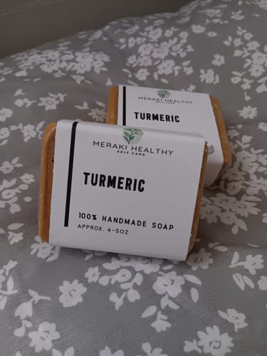 Customer photo review of Turmeric Face & Body Bundle of 3 soaps