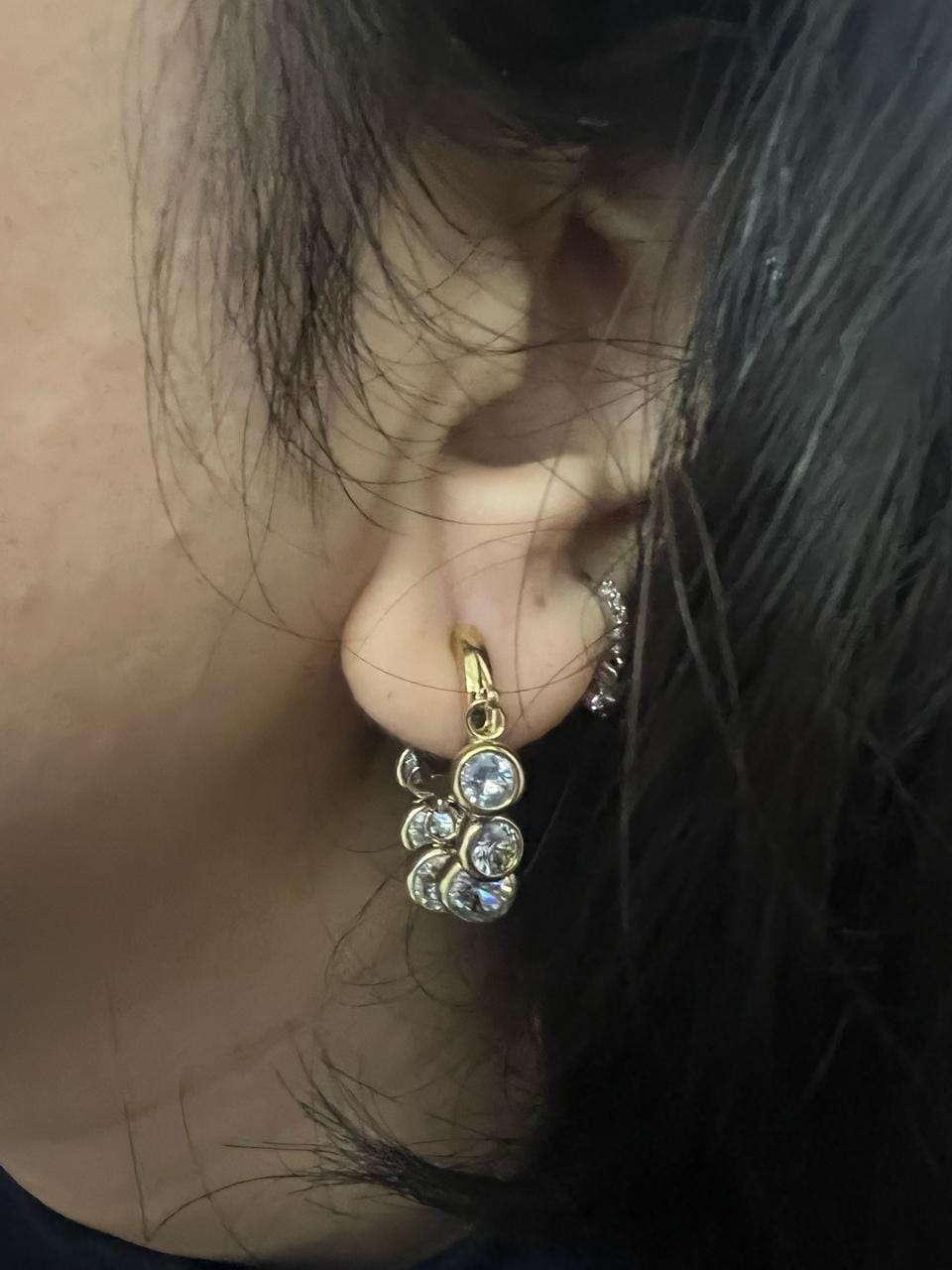Customer photo review of Pixie Hoops