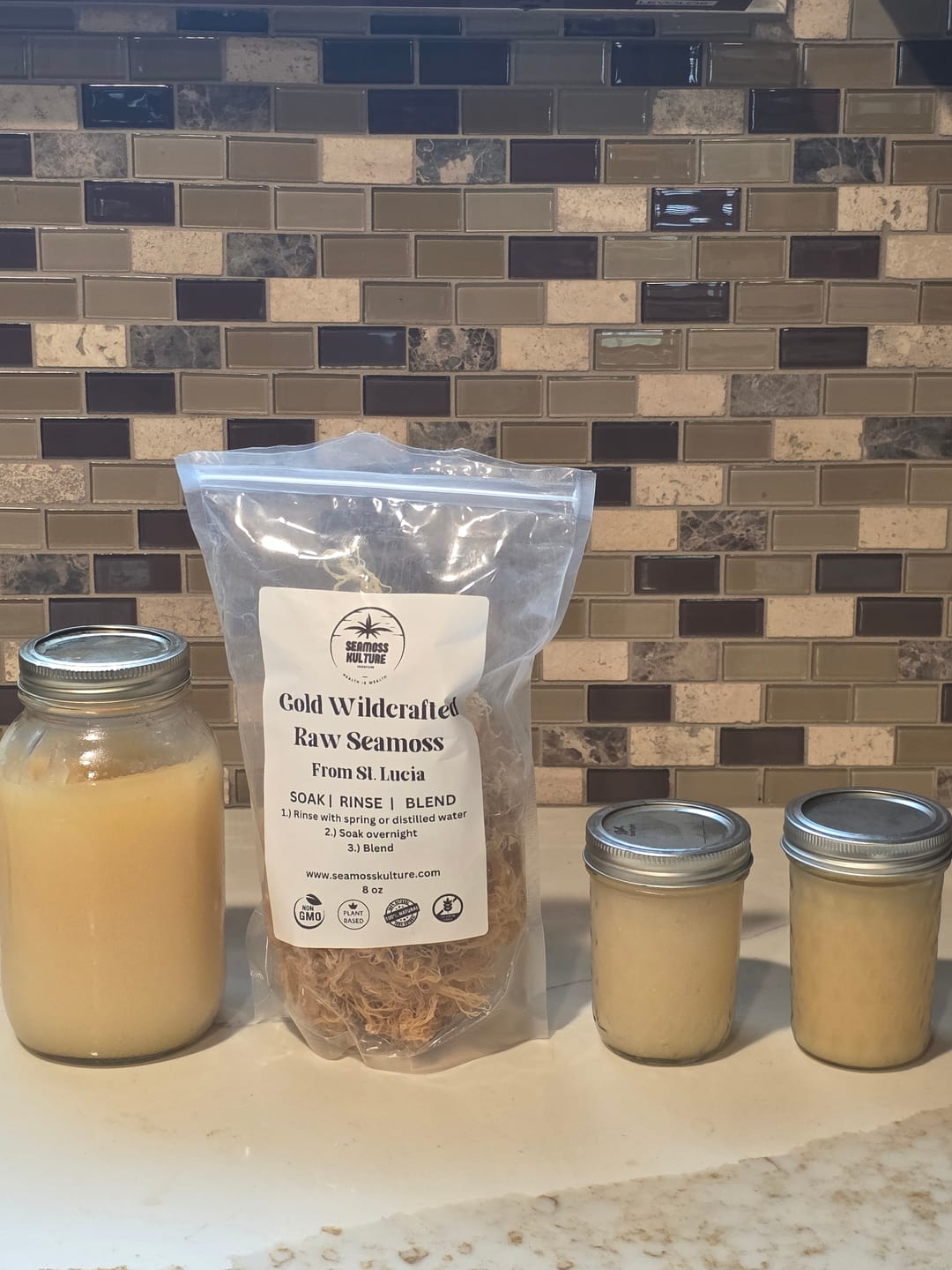 Customer photo review of St. Lucia Wildcrafted Gold Raw Sea Moss