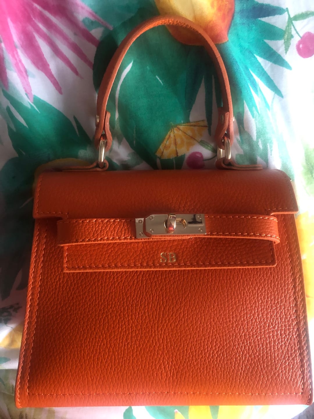 Customer photo review of Polly Top Handle Bag