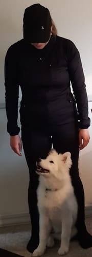 Kundeanmeldelse med foto af FeelFree Dog Walker Zip Jacket | Sky | Alva