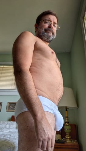 Customer photo review of 2 Pack Men's Sexy Cotton Support Contour Pouch Briefs