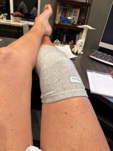 Customer photo review of Premium Bamboo Knee Sleeve (Single)