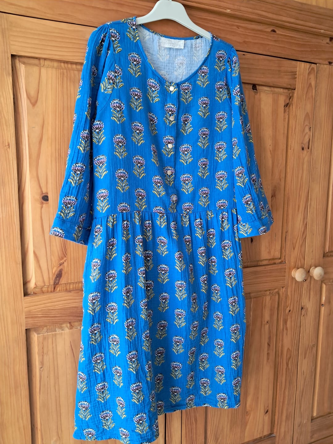 Customer photo review of Robe Eglantine - double gaze de coton Chardons