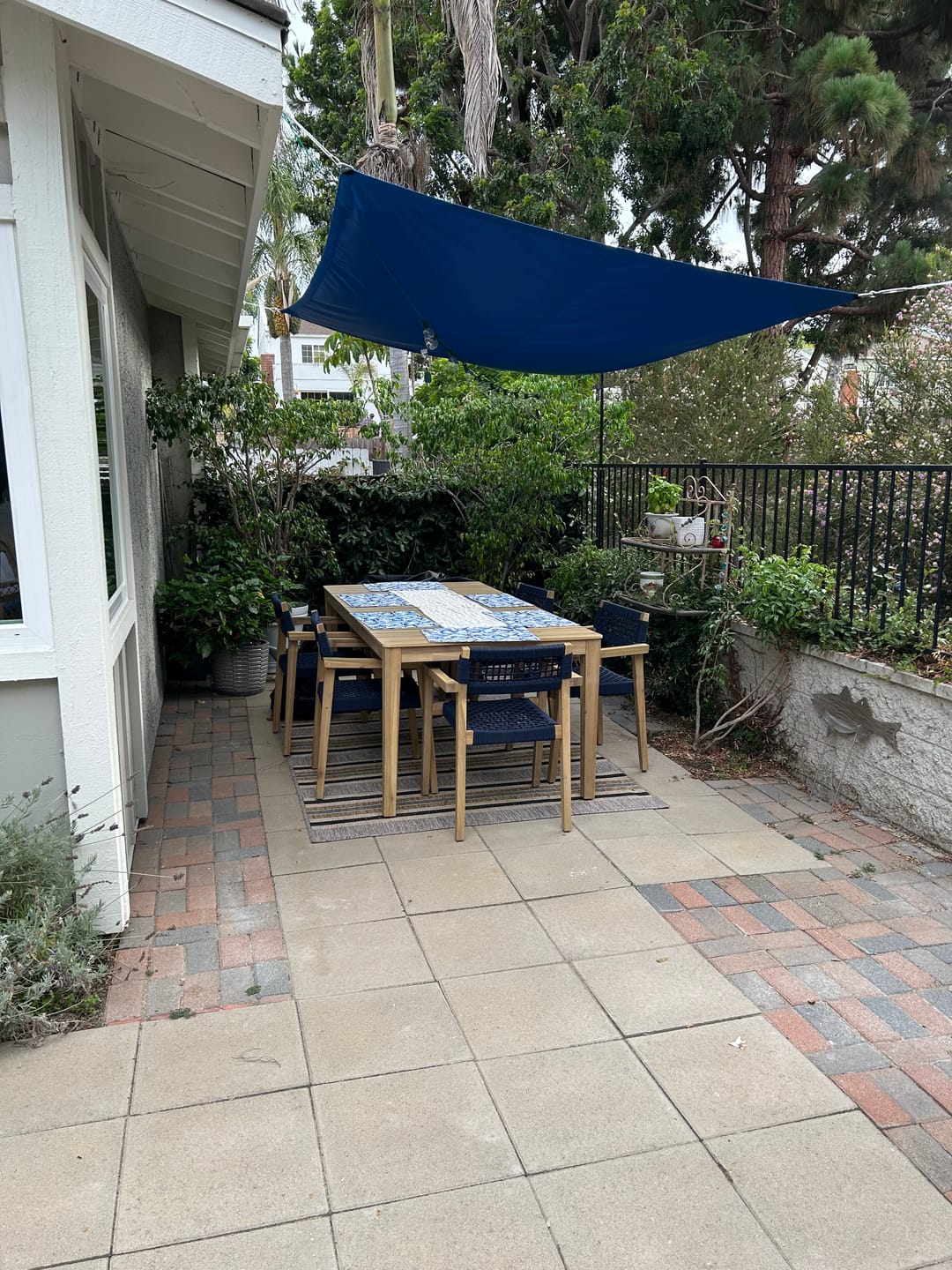Customer photo review of Outdoor Waterproof Rectangle Sun Shade Sail for Patio/Pool