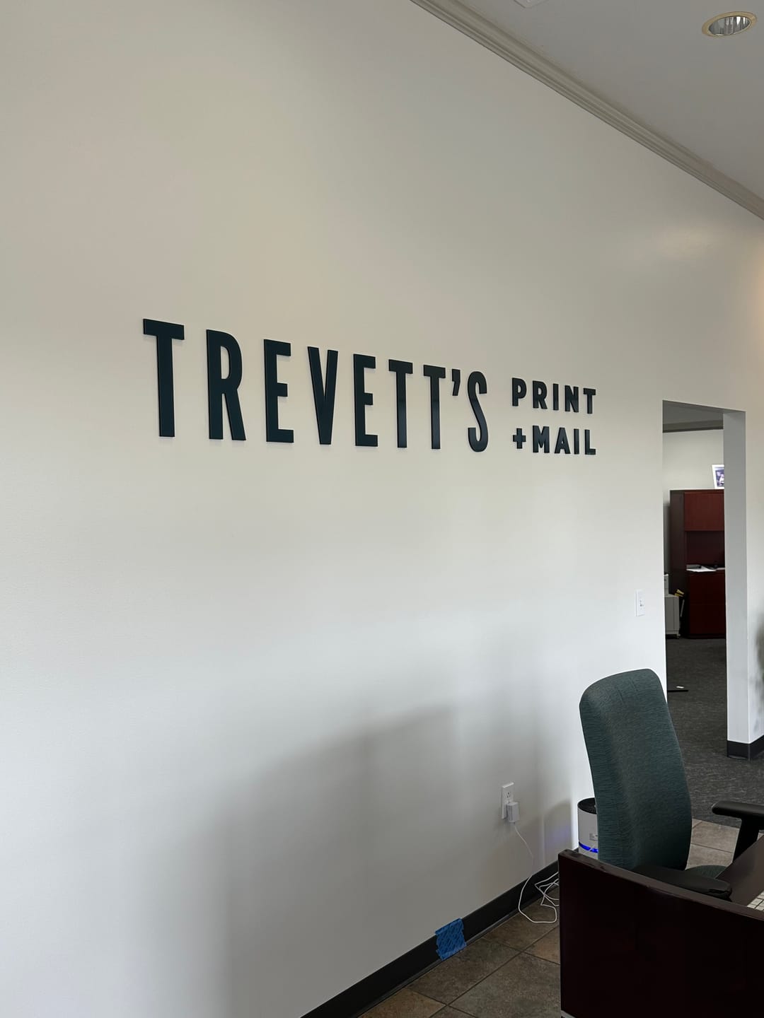 Customer photo review of Custom Wall Mounted Acrylic Cutout 3D Sign (Indoor) (S3)