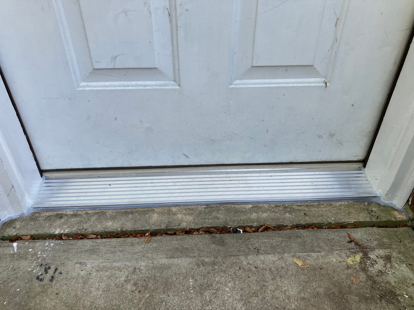 Customer photo review of 36" x 6" Inswing Threshold