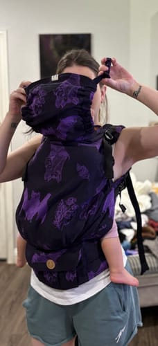 Customer photo review of It's Bats Purple LennyPreschool Carrier by LennyLamb