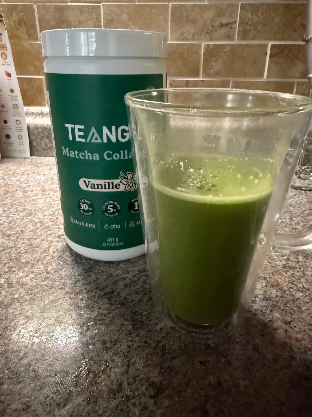 Customer photo review of Teangle - Matcha Collagène 333g - 411g