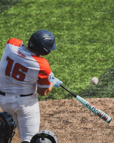 Customer photo review of Jax Batting Gloves | Baby Blue | Strap Cuff