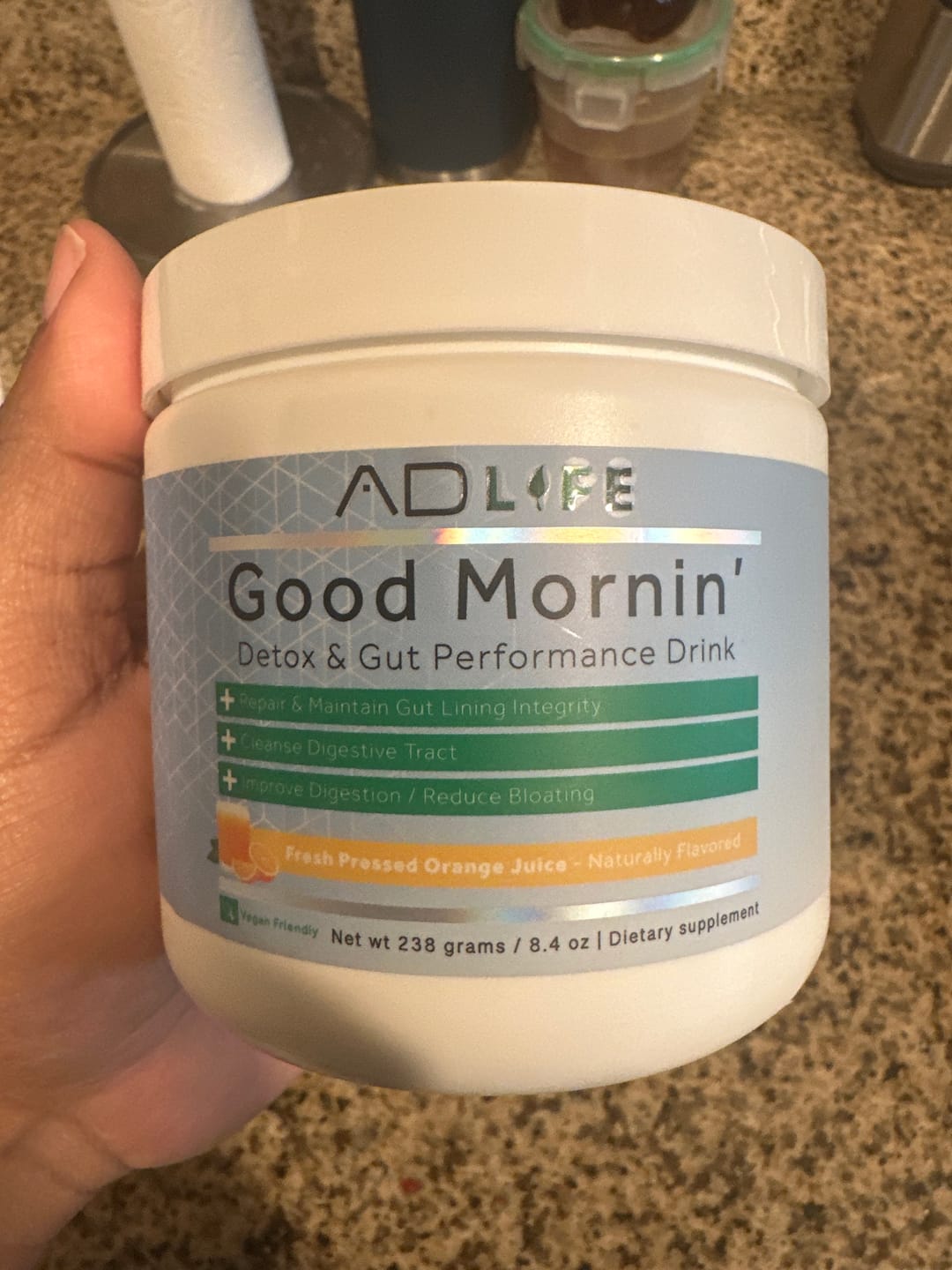 Customer photo review of Good Mornin | Detox and Gut Performance Drink