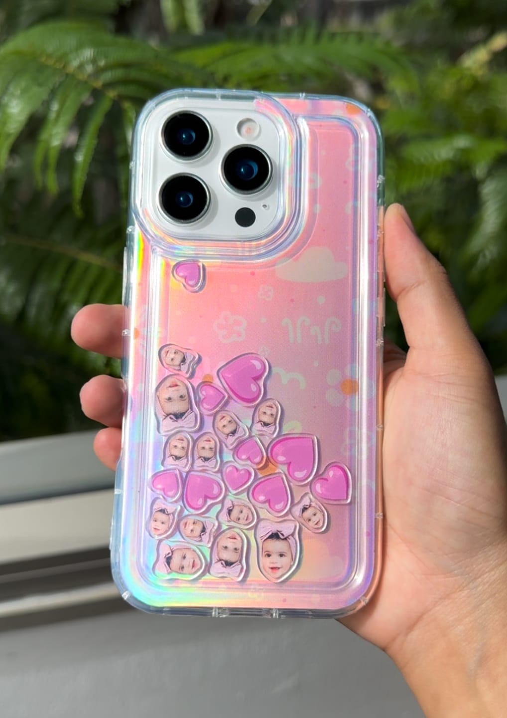 Customer photo review of Shaker Case™ with Custom Charms