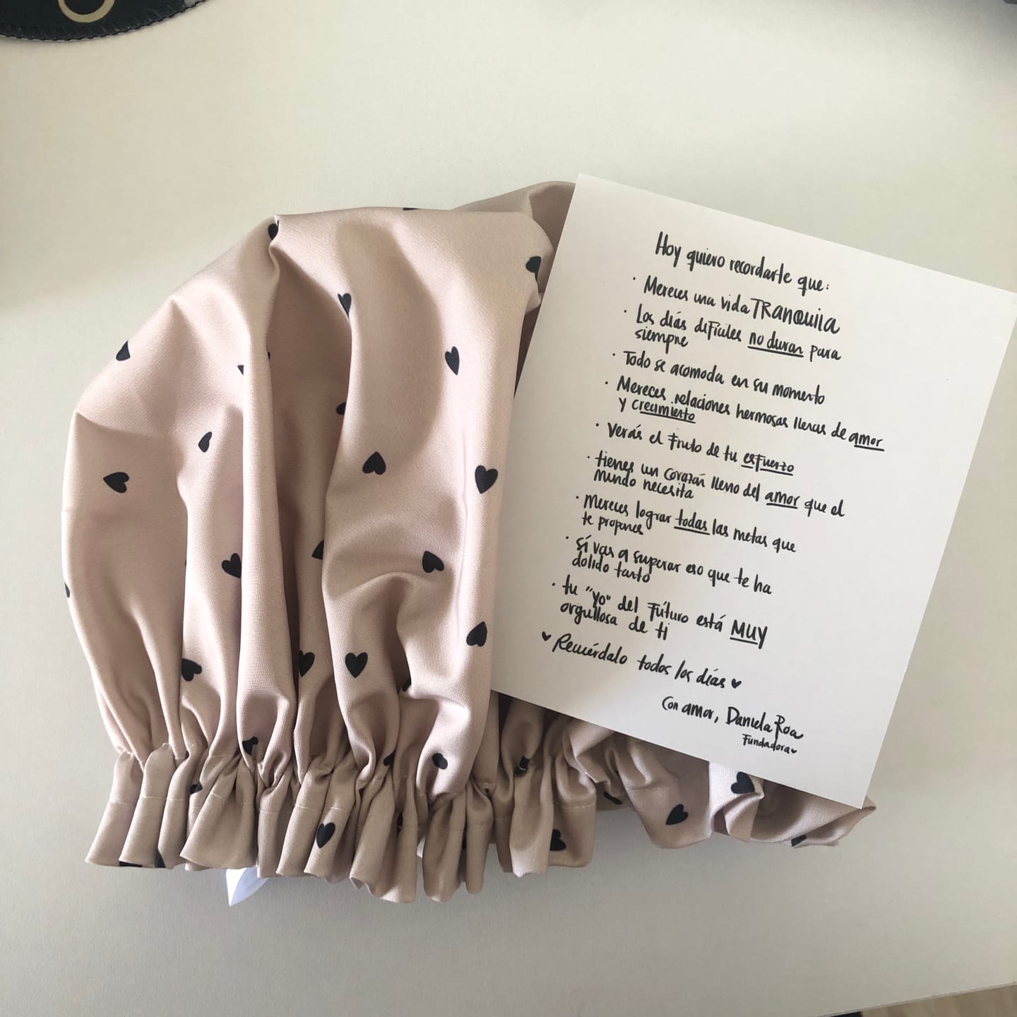 Customer photo review of Gorro para ducha