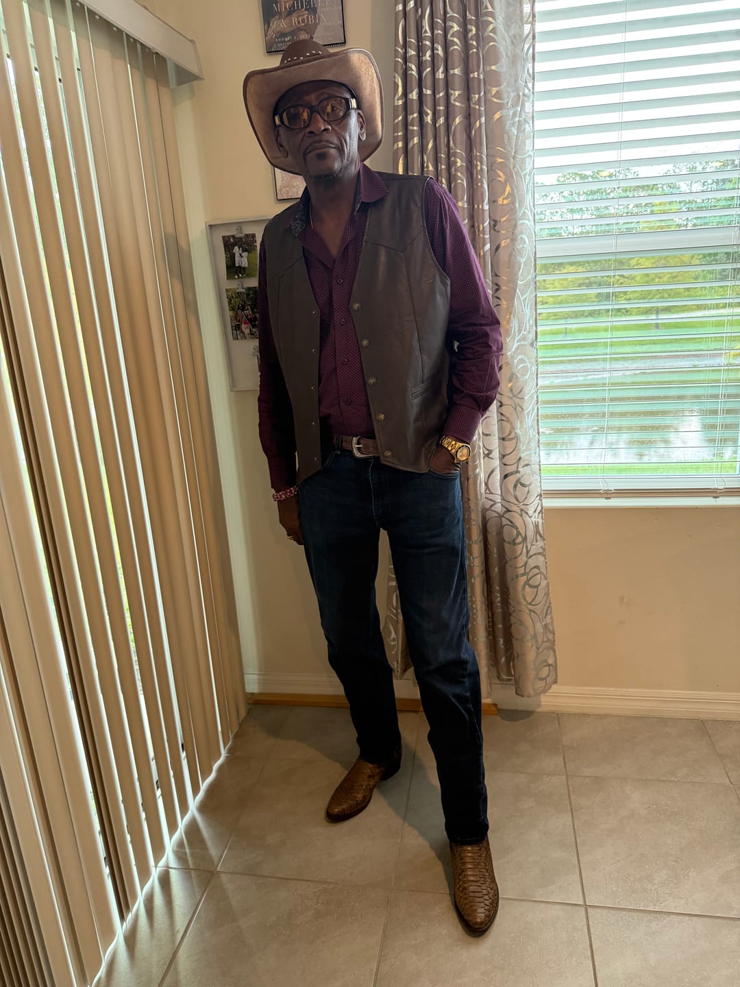 Customer photo review of Men's Manning Python Western Boots