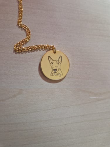 Customer photo review of Pawtrait-Halskette