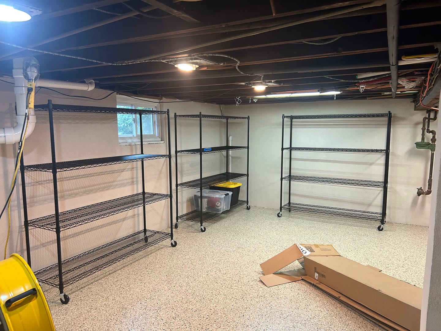 Customer photo review of REIBII 60” W Wire Shelving Units, 2399lbs Adjustable Steel Shelving Racks, Storage Shelves for Pantry Kitchen Commercial