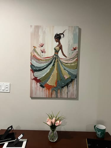Customer photo review of Blooming Modern Abstract Wall Art