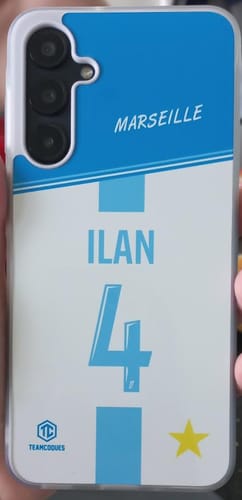 Customer photo review of Coque foot MARSEILLE OM Domicile personnalisable - TEAMCOQUES