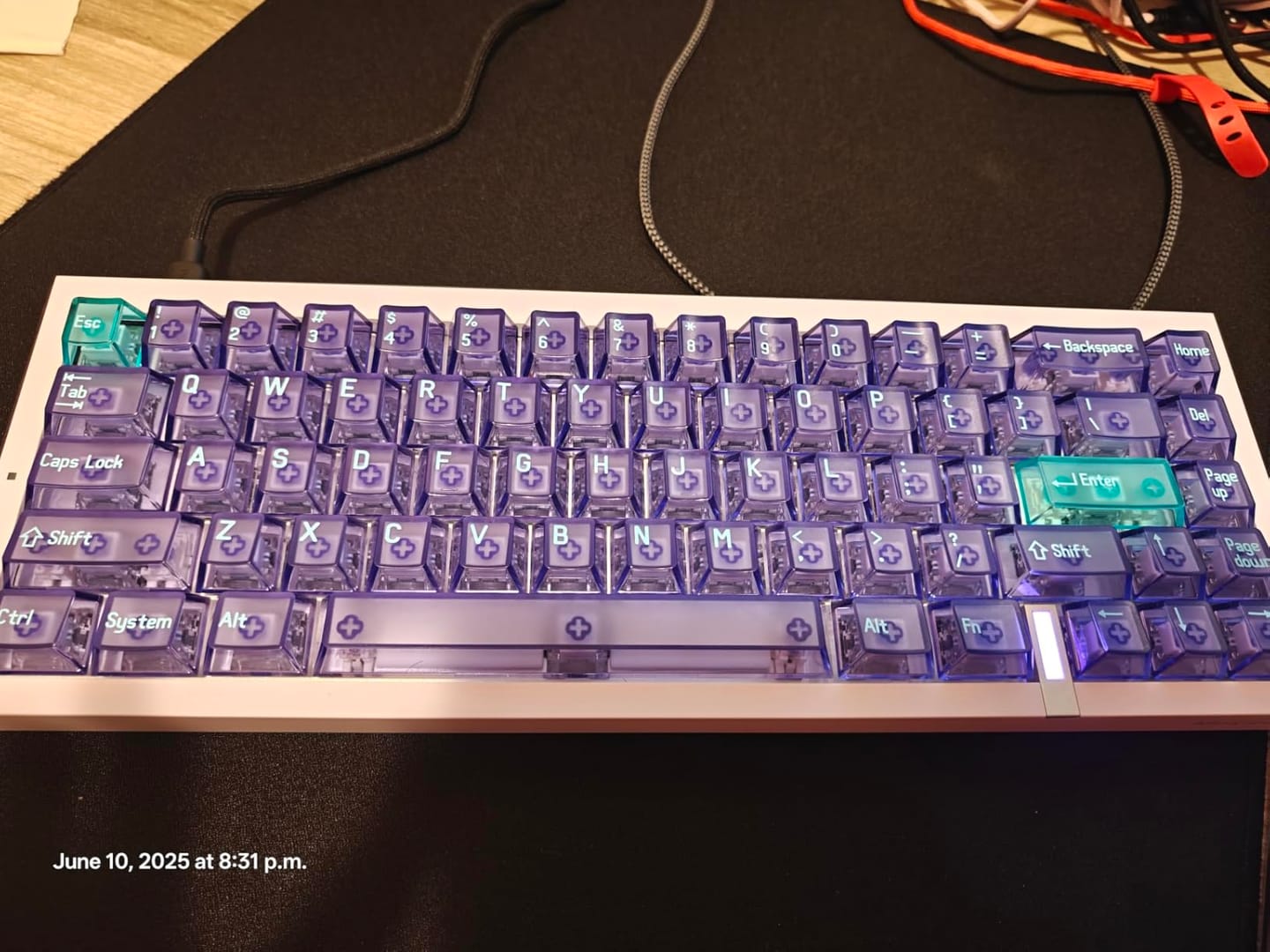 Customer photo review of MelGeek REAL67 Magnetic Keyboard
