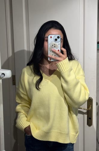 Customer photo review of SWEATER HAILEY AMARILLO