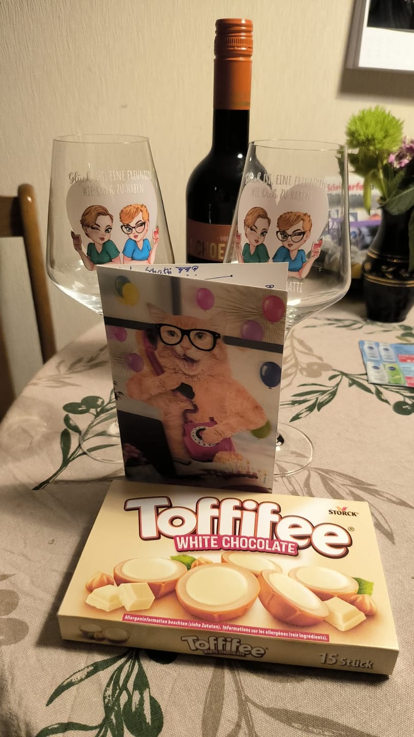 Customer photo review of Beste Freunde - Personalisiertes Glas für Sommergetränke