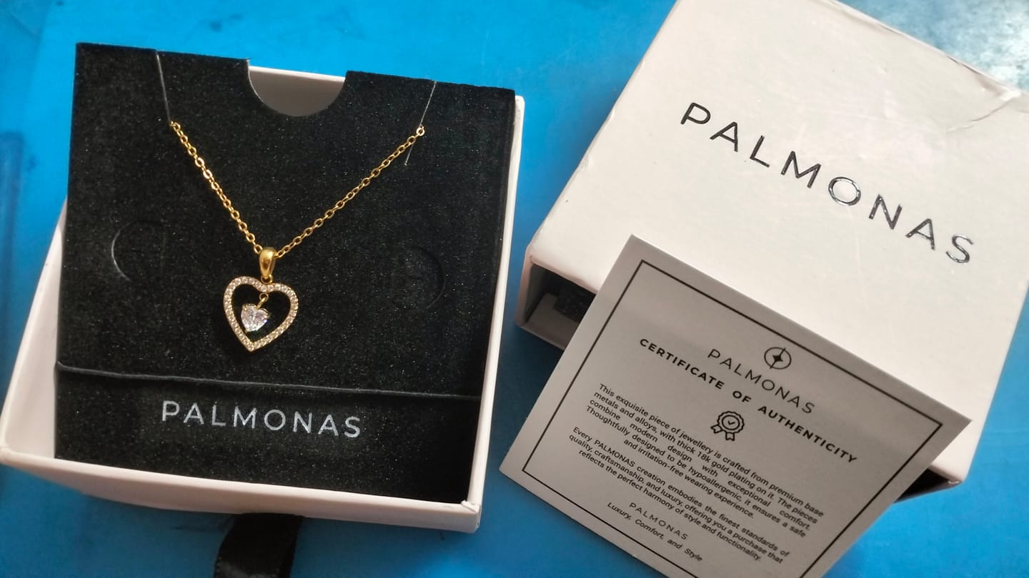 Customer photo review of Glitz Knot Halo Pendant