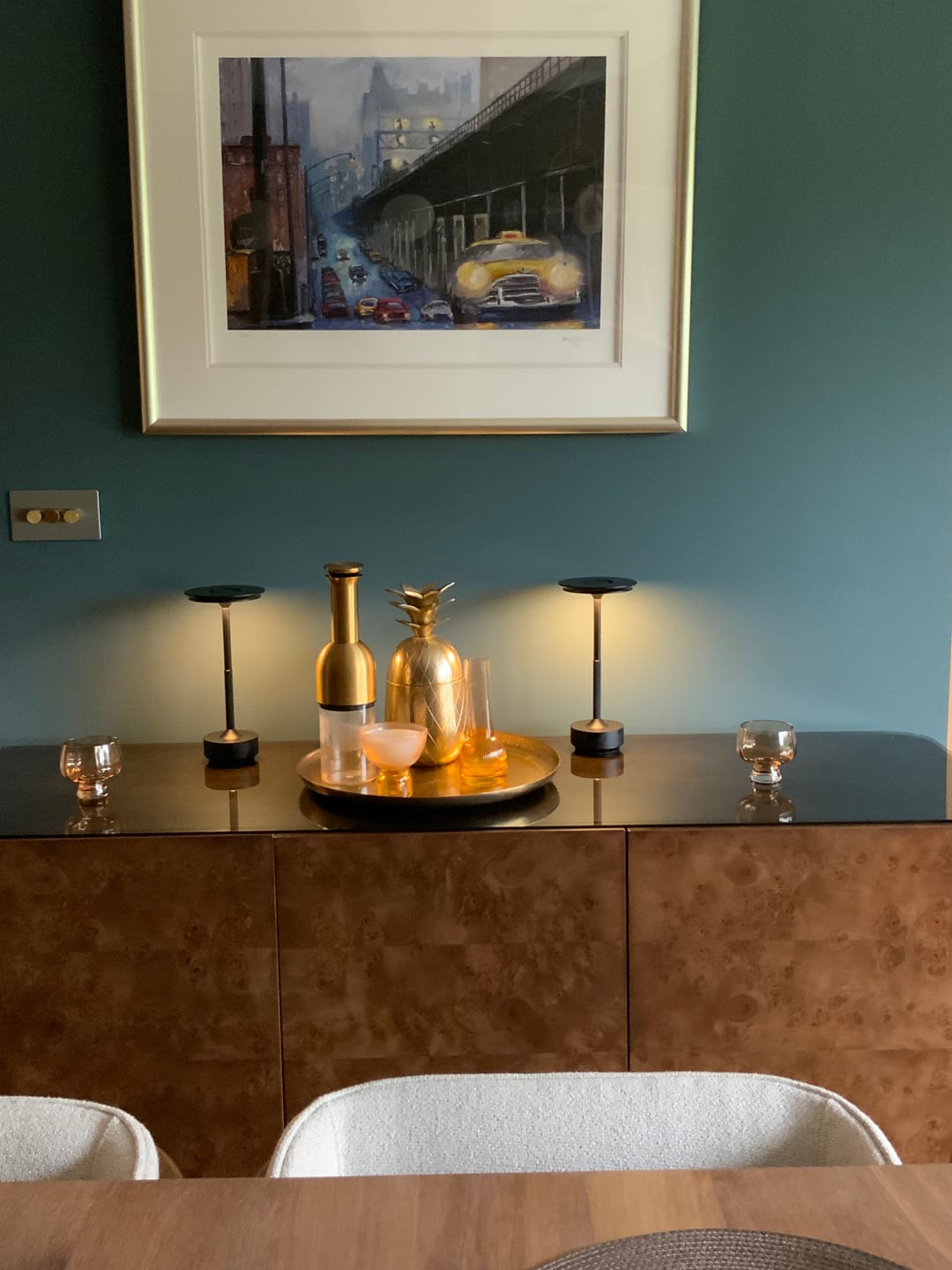 Customer photo review of Cordless Modern Aura Table Lamp - Cordless Table Lamp with Touch Control & Modern Nordic Design