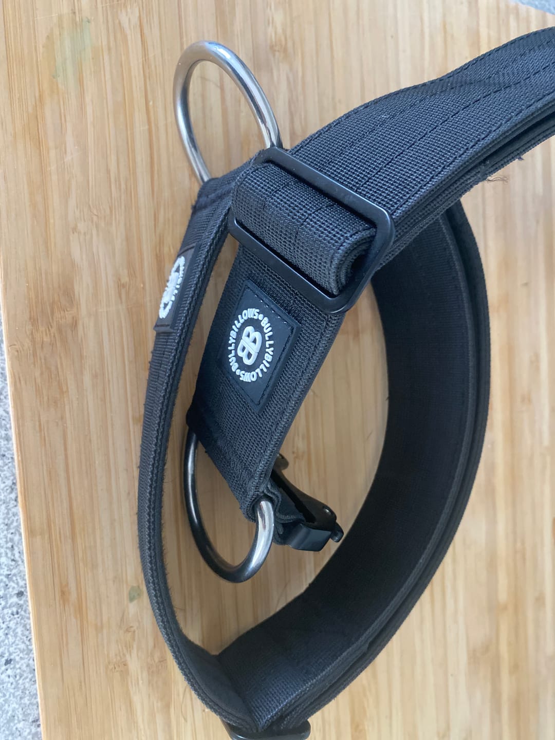 Customer photo review of 5cm Combat® Collar | NO Handle & Secure Clip - Black