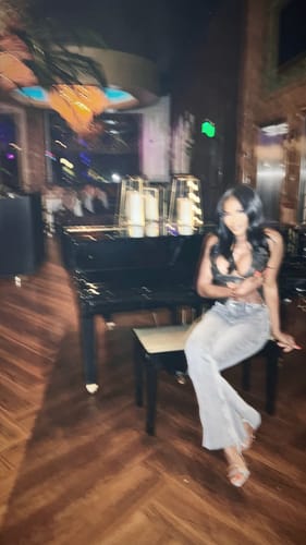 Customer photo review of Leather Halter (Black)