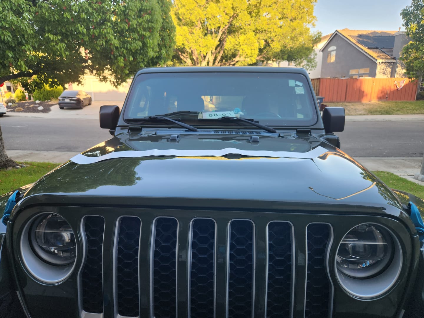 Customer photo review of Windshield Lettering