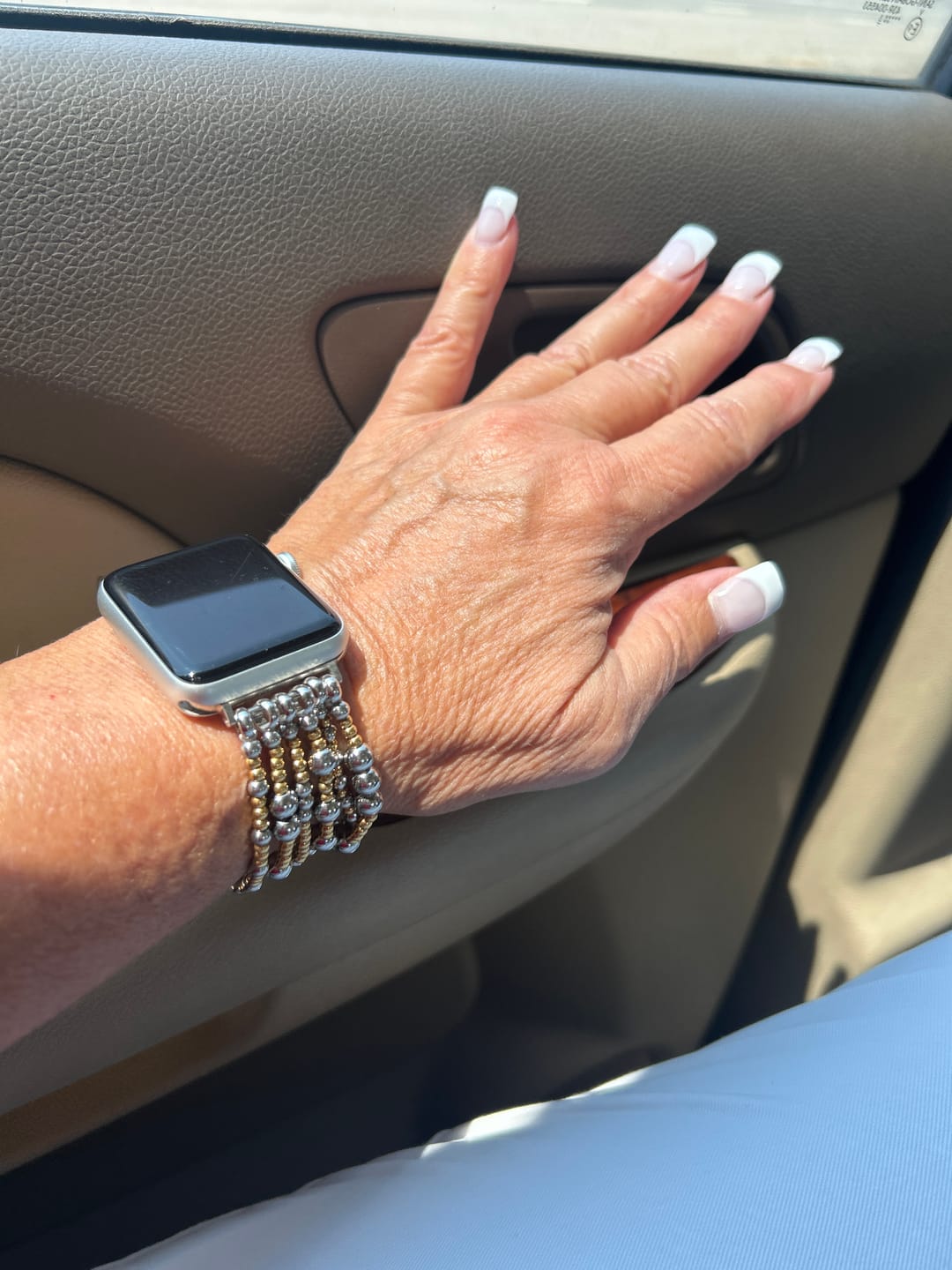 Customer photo review of Eternal Glow Stretch Apple Watch Strap