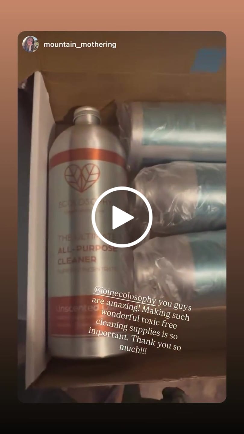 Customer video review of Ecolosophy SUPER CONCENTRATE™ Cleaning Kit – Citrus Burst