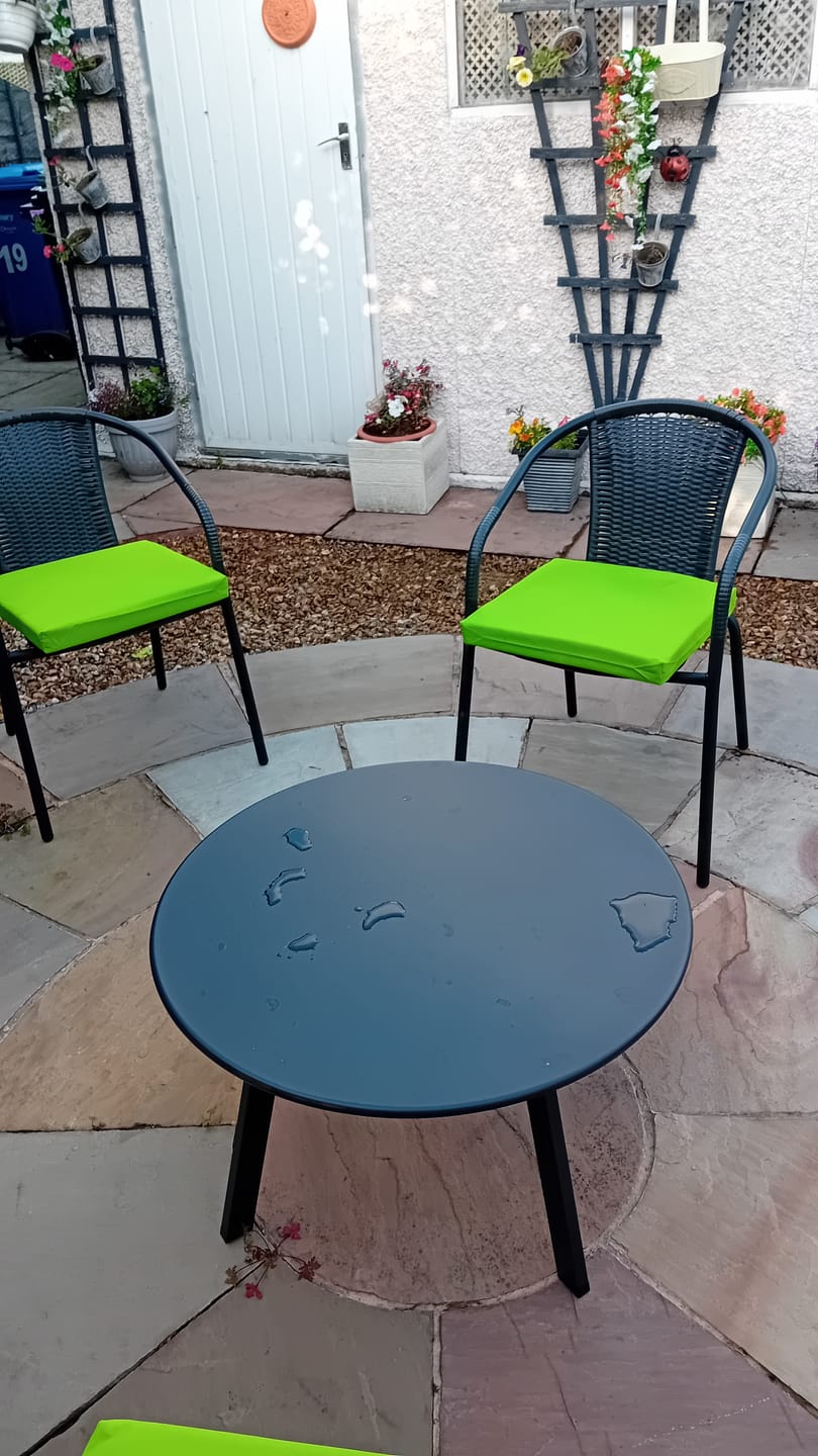 Customer photo review of Water Resistant Non Slip Garden Chair Seat Pad Outdoor Chair Cushion Patio Furniture Cushions