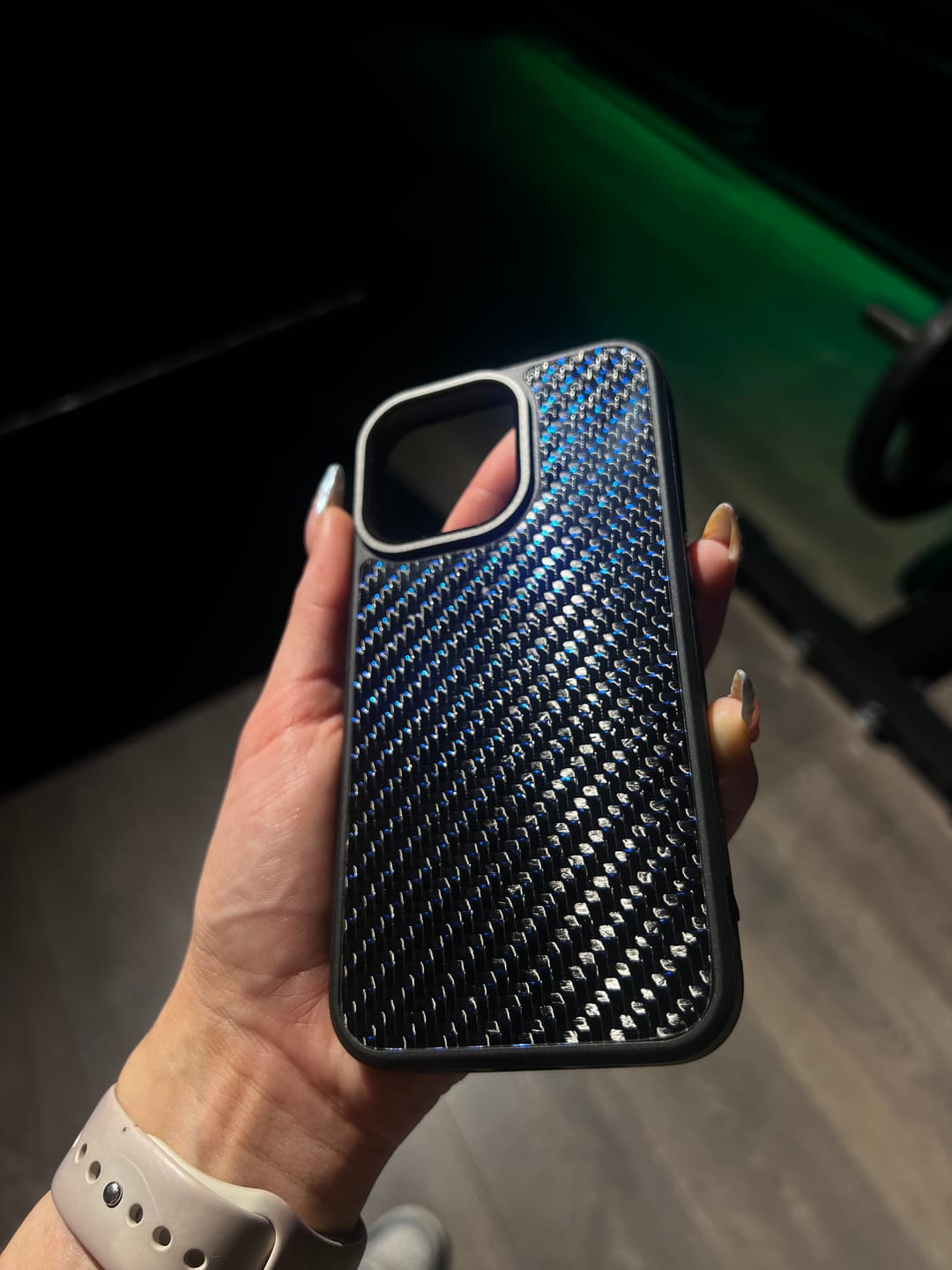 Customer photo review of iPhone Carbon Fiber Phone Case - MagSafe