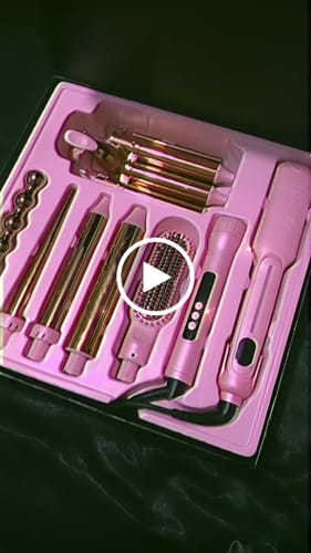 Customer video review of Set Plancha Profesional Infrarroja + Ferro 6 en 1 TITANIUM GALVANIZADO