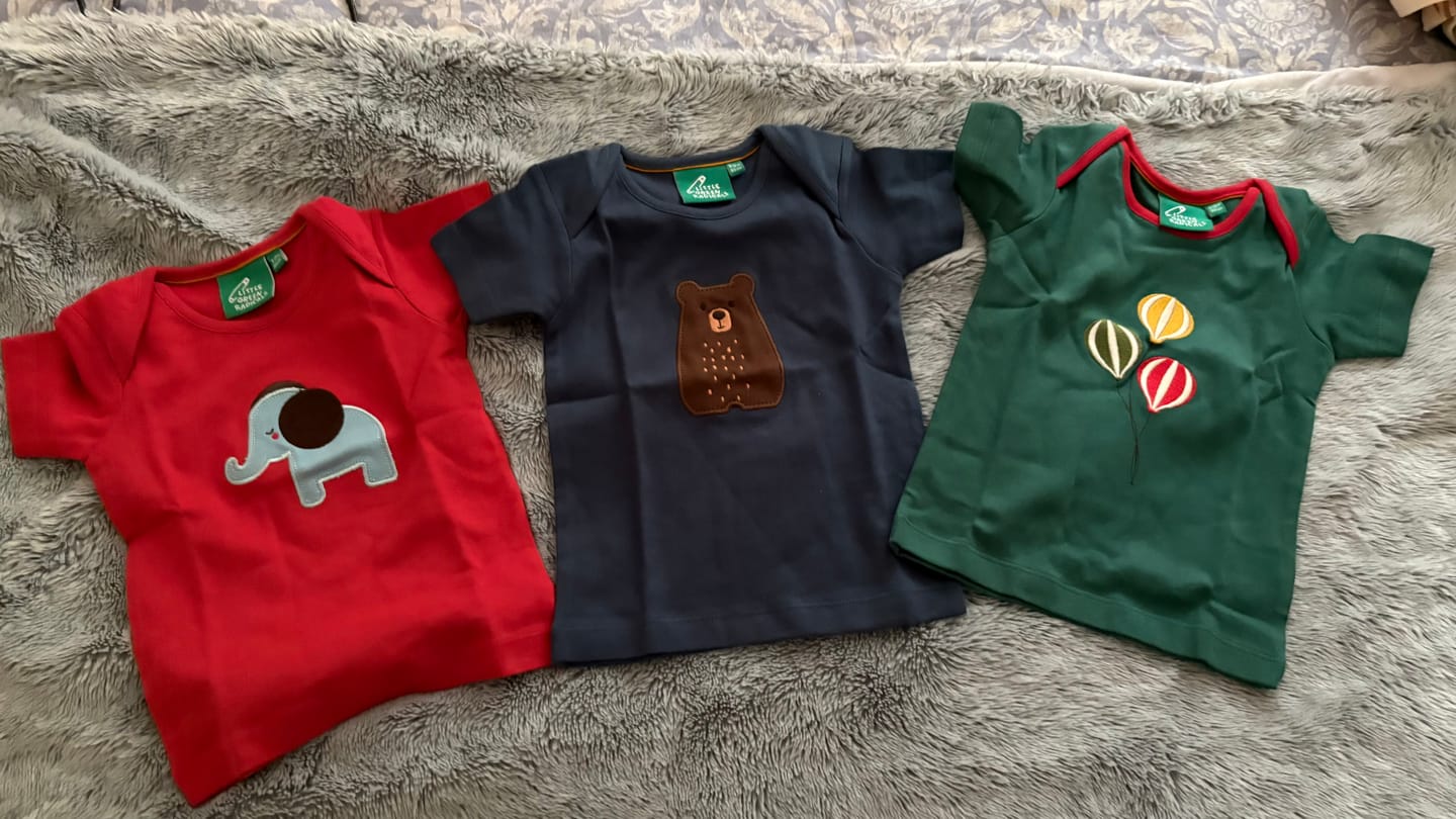 Customer photo review of Little Elephant Applique Short Sleeve T-Shirt