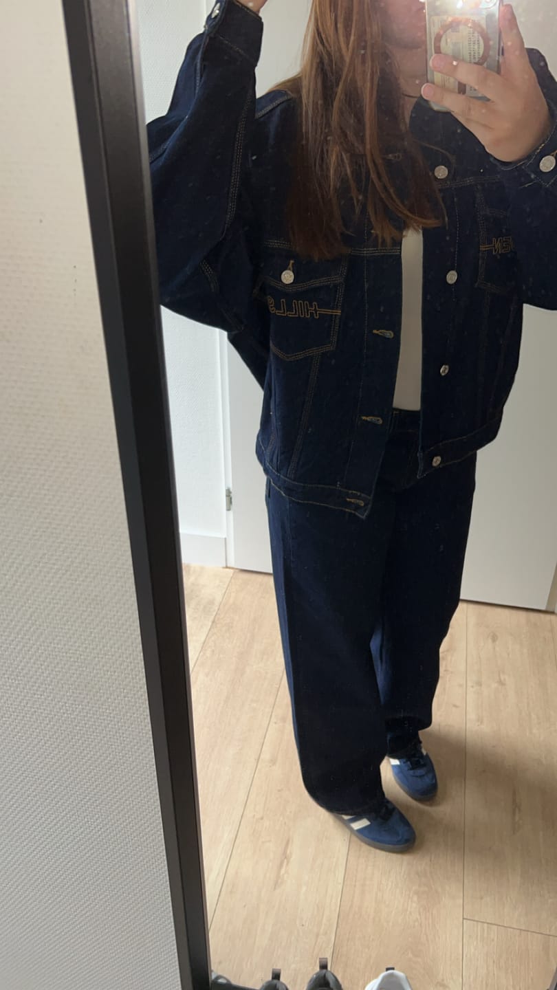 Recenzja zdjęciowa klienta dotycząca dżinsów LOGO STITCH INDIGO
