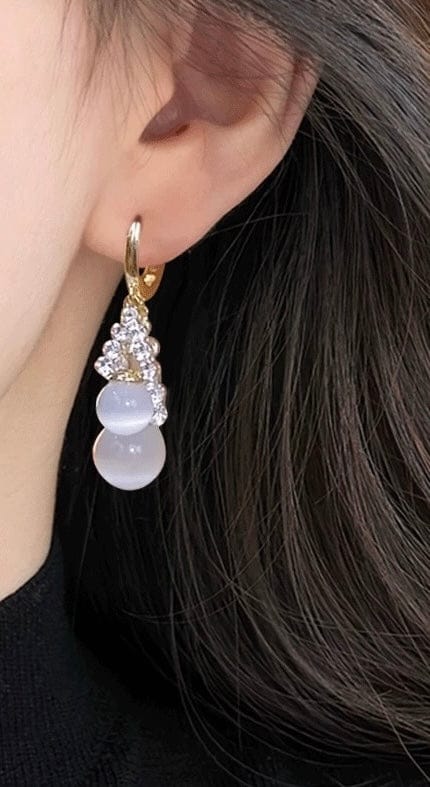 Customer photo review of Zinnia Earrings