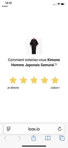 Customer photo review of Kimono Homme Japonais Samuraï
