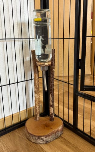 Customer photo review of 💦 Trinkstation für Meerschweinchen + Glasflasche