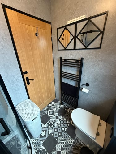 Customer photo review of SDG Grey Stone Wall Shower & Bathroom Panel - 1000 x 2400mm