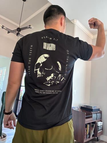 Customer photo review of PSALM 3:7 T-shirt
