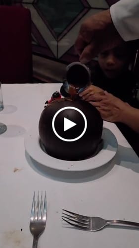 Customer video review of Mejorar postre por Esfera de Chocolate