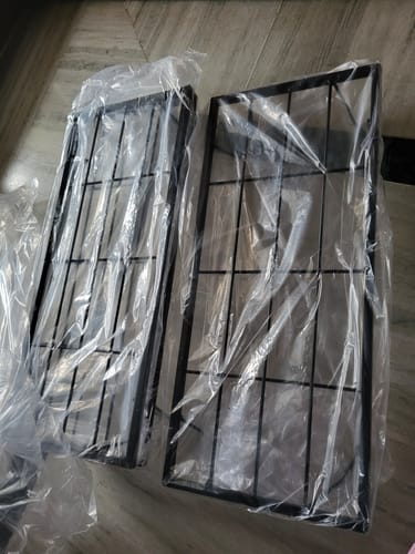 Customer photo review of United Crafts Indoor & Outdoor Rectangle Heavy Flower Pot Stand